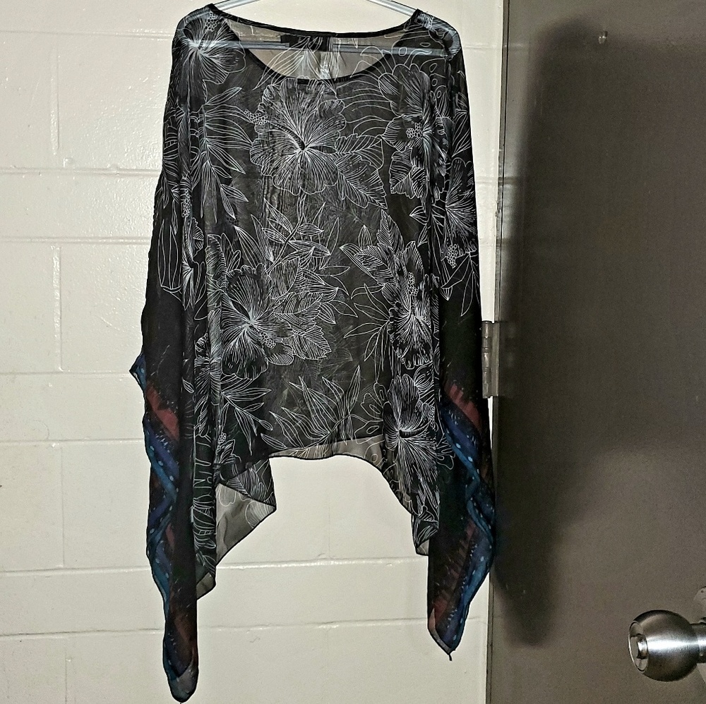 Chiffon Poncho top